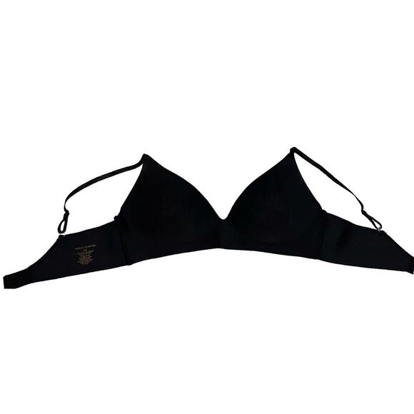 VINCE CAMUTO Black Seamless Back-Fastening Lightly Padded Bra 36C - Picture 5 of 7